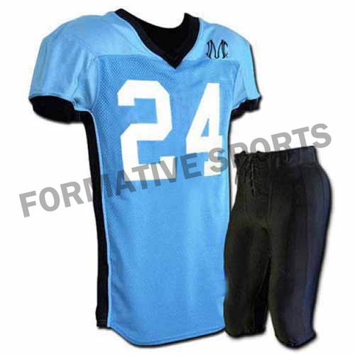 Customised American Football Uniforms Manufacturers USA, UK Australia